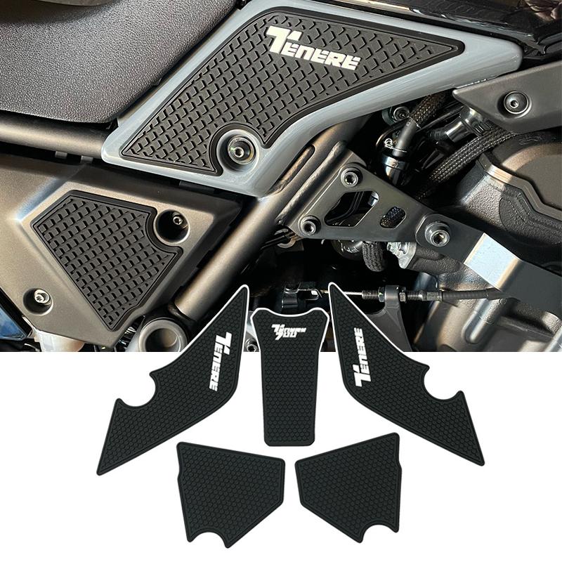 For YAMAHA Tenere 700 Rally T700 XTZ 690 T 700 Non-slip Side Fuel Tank Stickers waterproof pad stickers Motorcycle Accessories