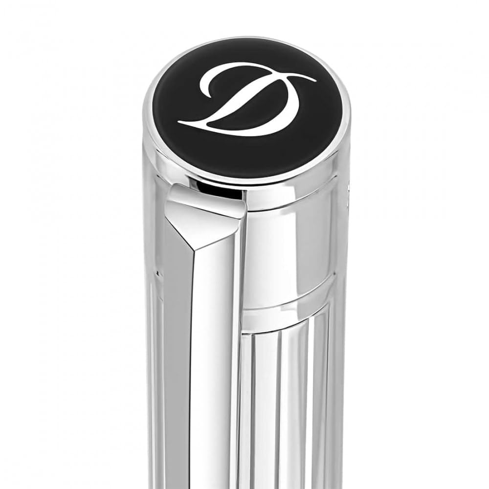 Шариковая ручка 265201 Импортная ручка S.T.Dupont D-Initial, Хром, (Подлинный продукт)