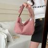 Corduroy Crossbody Tote Bag For Women Large Capacity Zippered School Commute Daily Essentials