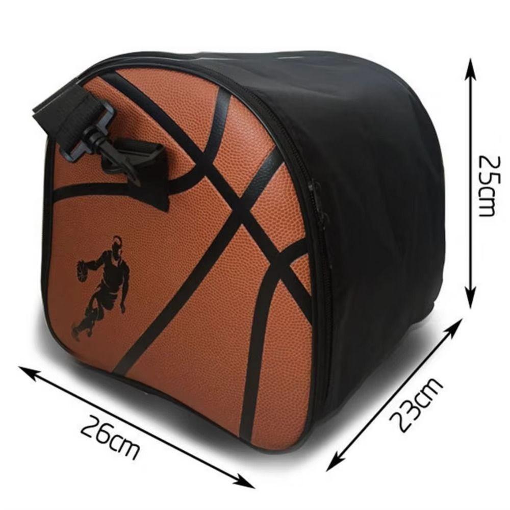 Single Shoulder Crossbody Basketball Bag Adjustable Ball Storage Case Fitness Training