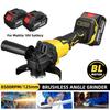 1280W Drillpro 125mm Brushless Electric Angle Grinder 3 Speed 388VF Rechargeable Grinding Cutting Power Tool for 18V Battery