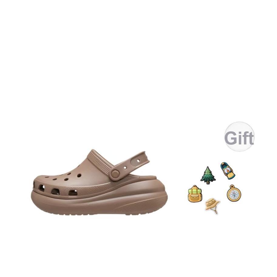 Crocs Клоги Eva Puff на толстой подошве Унисекс Обувь Латте 207521-2Q9
