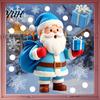 Decorative Window Sticker Christmas Static Glass Sticker, Santa Claus Snowman Reindeer PVC Cling, Reusable Waterproof Decal for Holiday Party Supplies