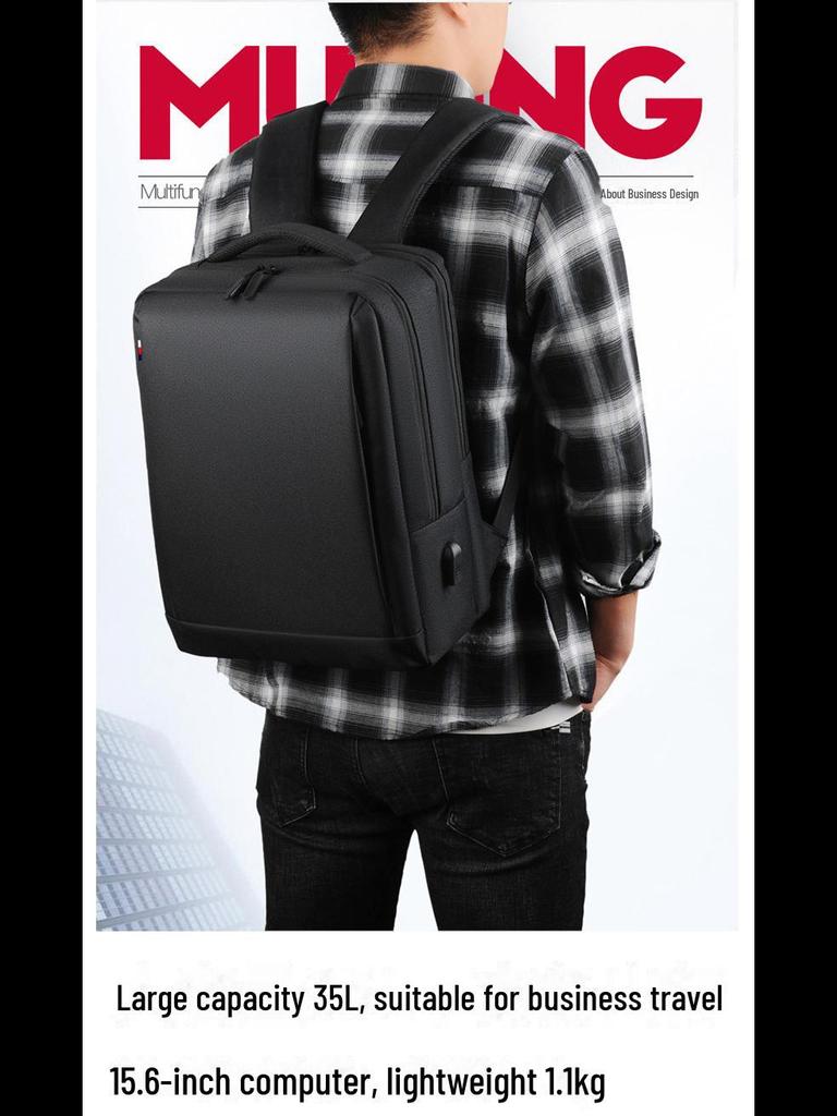 Мужской водонепроницаемый рюкзак для бизнеса и путешествий высшего класса - большая вместимость для поездок на работу и ноутбуков