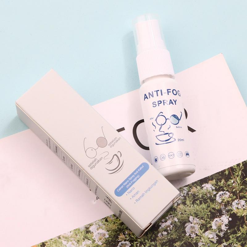 Спрей против запотевания для очков, средство для предотвращения запотевания лобового стекла, очиститель линз очков, средство для предотвращения запотевания защитных очков, средство для покрытия зеркал 20 мл