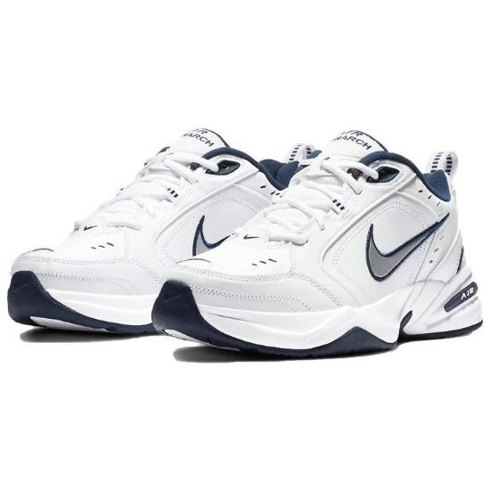 Nike Кроссовки мужские Air Monarch IV Белые Темно-синие 415445-102