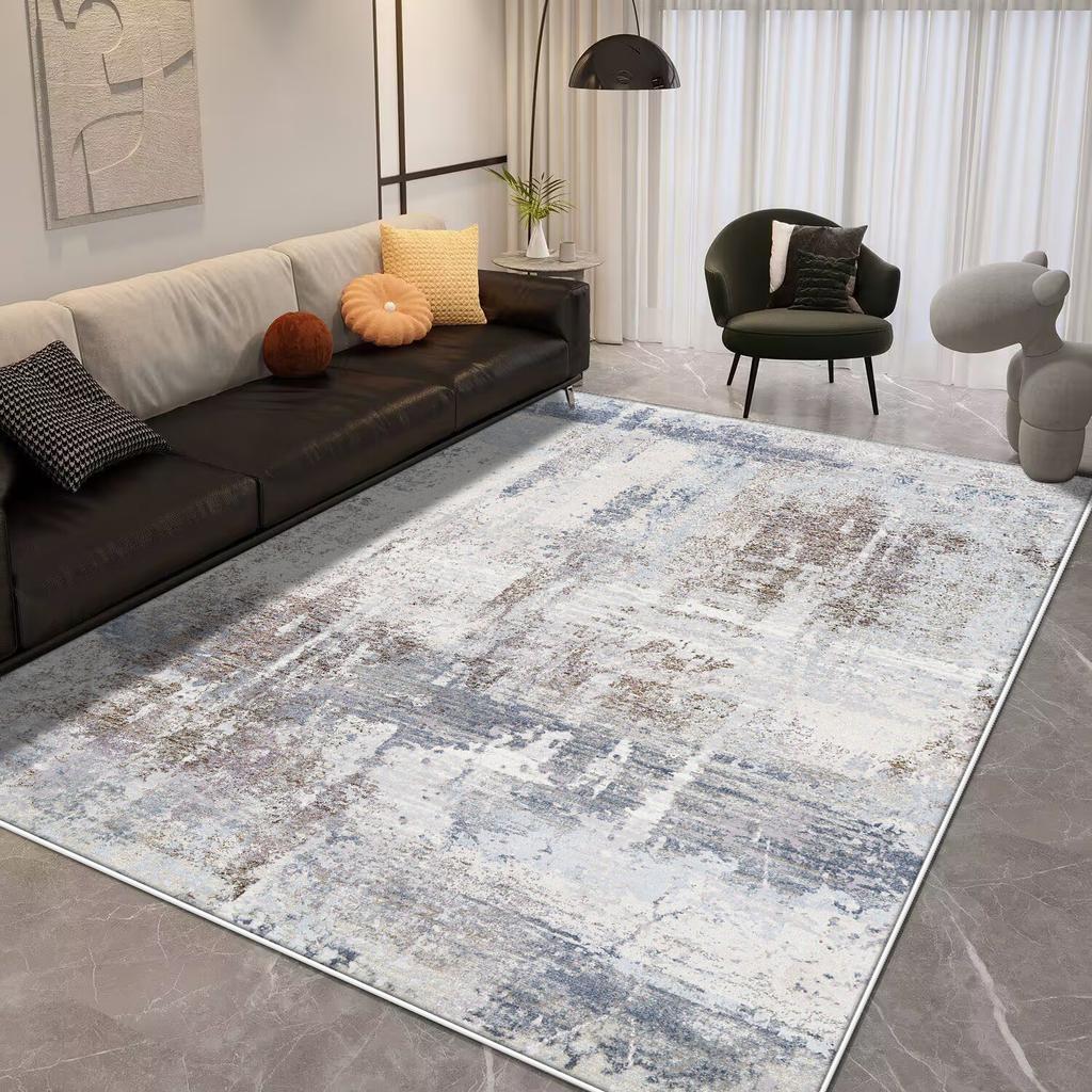 Light Luxury Splashing Ink Large Area Carpet Living Room Bedroom Decor Rugs Non-slip Floor Mat Lounge Rug Hotel Lobby Carpets
