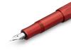 Kaweco AL Sport Fountain Medium Nib Deep Pen, (M), Red, ALFP-DR (Official Import)