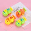 Mini Plastic Cartoon Duck Toy With Rolly Function Kids Interactive Play Car