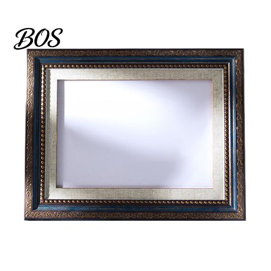Retro Carved Frame Vintage Photo Frame, Art Mat Picture for Tabletop Display Rustic Home Decor & Wall Mount, Decorative Studio Portrait Photos