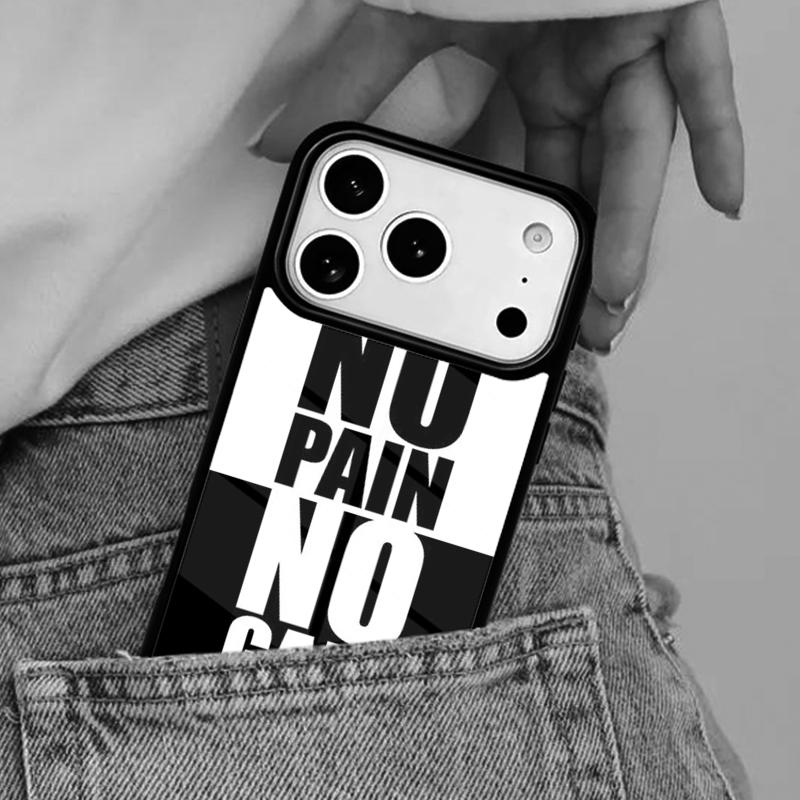 Мотивационный чехол для телефона с цитатами о фитнесе и спортзале для iPhone 17ProMax 12 13 14 15 16e 17 Pro Max Plus Air Cover
