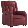 VidaXL Fauteuil Inclinable, Chaise de Relaxation avec Dossier, Siège avec Accoudoirs, Fauteuil TV de Salon, Moderne, Rouge 3205268
