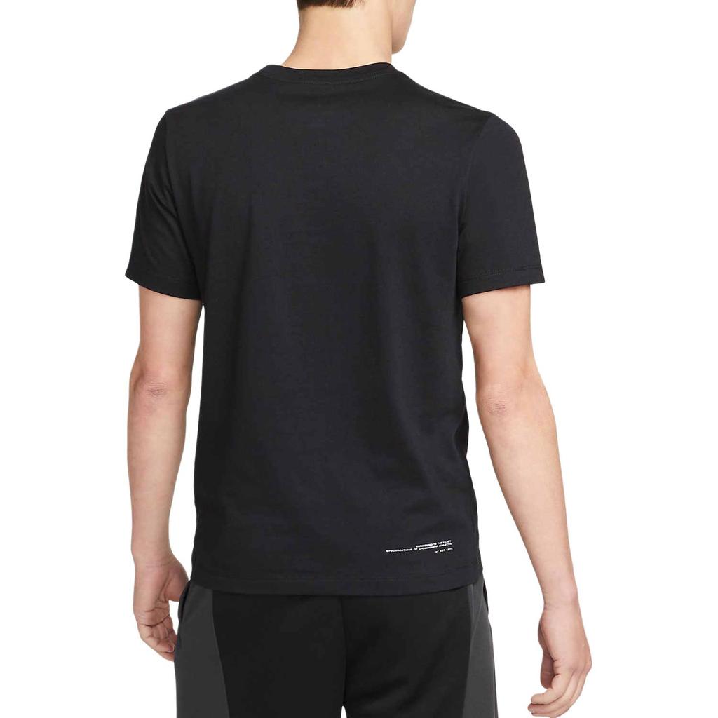 Nike Футболки Мужские Черные С Круглым Вырезом Умеренный Прямой Крой DM6256-010