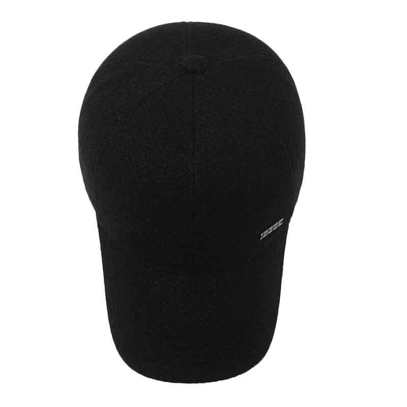 Men's Middle-aged And Elderly Baseball Cap Warm Velvet Cap Outdoor Coldproof Warm Cap With Ear Protection Cotton Cap