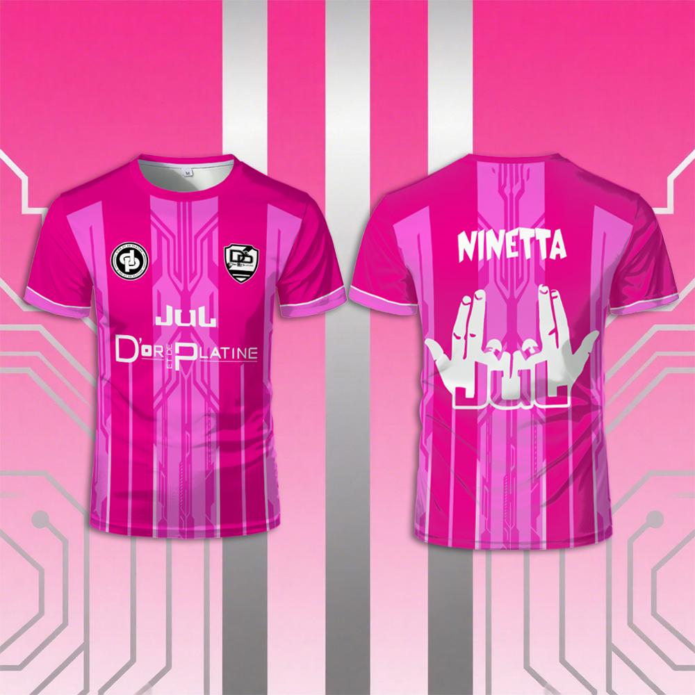Too Et Ninetta Maillot JUL Jerseys Co-branded With The Game Juldtp Football T-shirt D&PShop Quick-drying Breathable Shirts