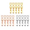 5Pieces Foldover Extension Jewelry Clasp Necklace Bracelet Extenders Craft Jewelry Making Supplies Easy To Use