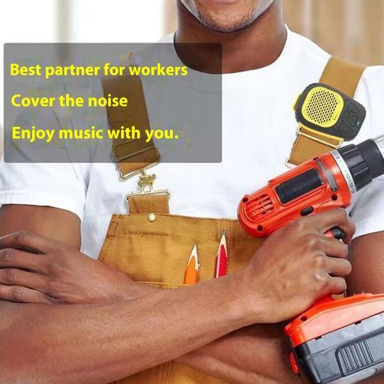 Носимая Bluetooth-совместимая колонка Clear Sound IP56 Водонепроницаемая универсальная магнитная клипса беспроводная портативная колонка