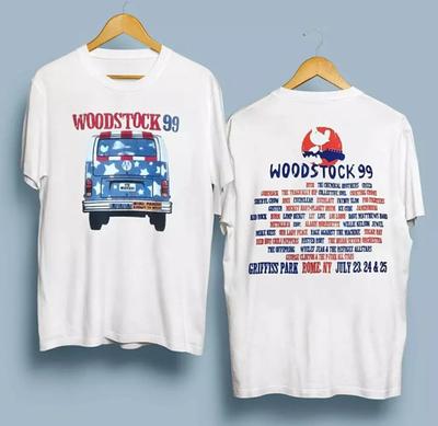 Винтажная футболка Woodstock 99, футболка к 30-летию Woodstock, фильм Woodstock 99