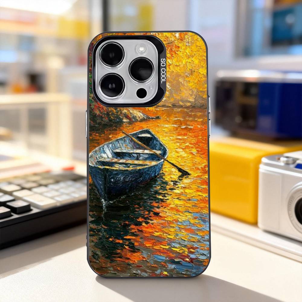 L-Leonid A-Afremov Painting Phone Case For iPhone 17,16,15,14,13,12,11,Pro,XS,Max,Plus,Mini,SE4,E Black Matte Shockproof Cover