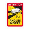 Tri Mishki W1184 Attention Angles Morts Blind Spot Car Sticker PVC Decals Long Bus Truck Sticker On Long Car