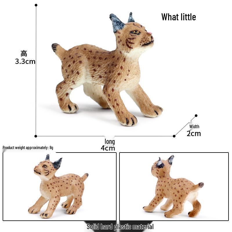 Kids' Wild Animal Model Toys: Leopard, Cheetah, Jaguar, Black Panther, Snow Leopard Figurines.