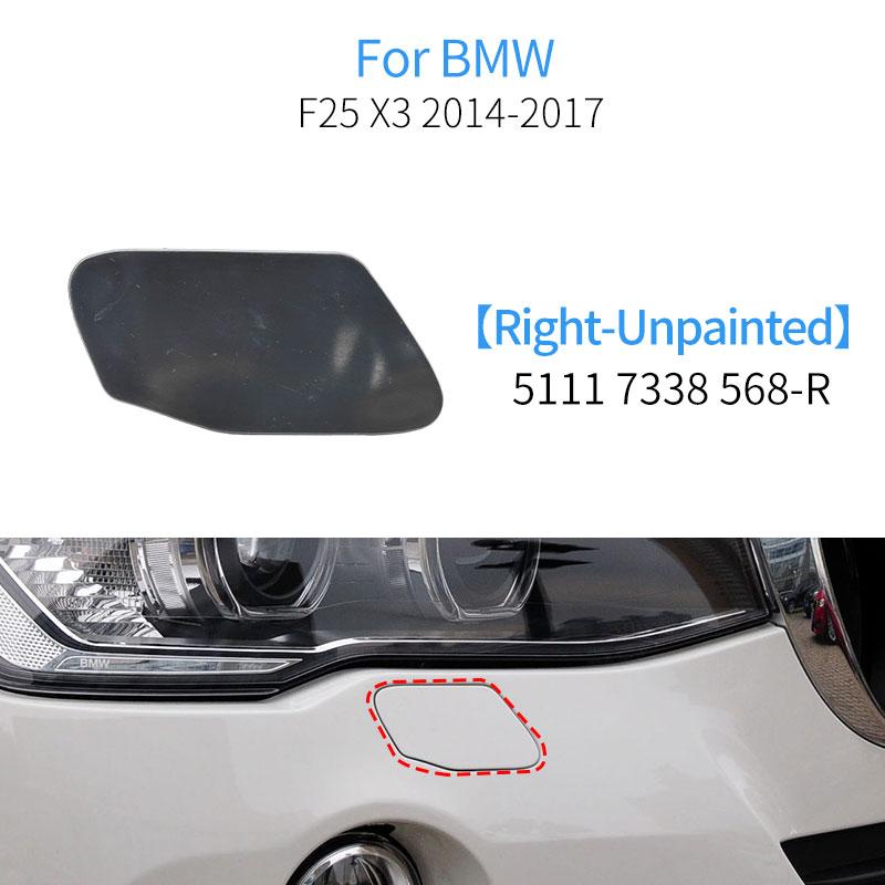 Car Front Bumper Headlight Washer Cover Cap Accessories Painted Trim Shell For BMW X3 X4 F25 F26 LCI 2014-2017 51117338568