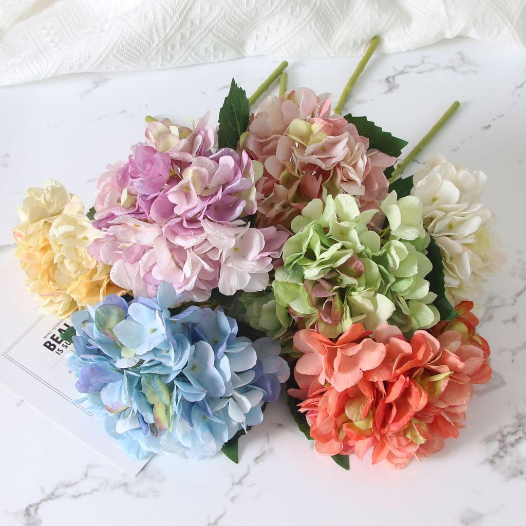 Violet Hydrangea Simulation Wedding Flower Arrangement Ornaments