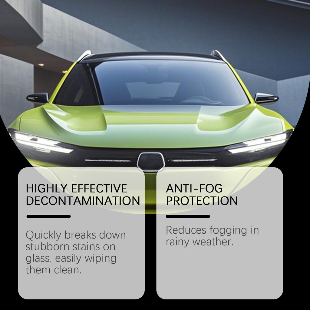 Средство для очистки автомобильных стекол Керамическое покрытие для стекла Спрей, Водоотталкивающая полироль для лобового стекла автомобиля 237 мл