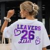 2026 Varsity Inspired Leavers Shirt,Personalized Graduation Tee,Leavers Block Number Tee,Personalized Leavers T-Shirt,Leavers 21-26 TShirt