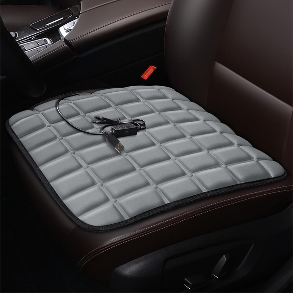 USB 5V Heating Electric Car Seat Cover Non Slip Car Heating Cushion Comfortable Scratch Resistant Heated Pad for Car Home Office