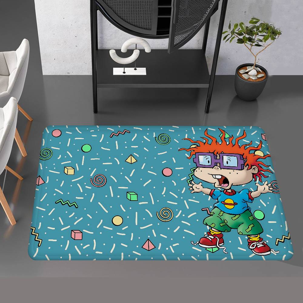 Children Animation R-Rugrats Entrance Door Mat Washable Non-Slip Living Room Sofa Chairs Area Mat Kitchen Welcome Doormat