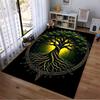 Mystical Tree with Glowing Forest Aura Non-slip rug suitable for living room and bedroom sofas