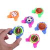 5pcs Football Launch Pop-up Spinning Flying Saucer Disc Children Outdoor Sports Launcher Novelty Toy for Kids Boys Girls