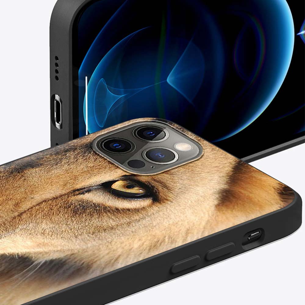 Роскошный чехол Tiger Lion для Apple iPhone 11 13 12 Pro 7 XR X XS Max 8 6 6S Plus 5 14 SE 2020 13Pro черный чехол для телефона Capa