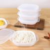 1 шт., контейнер для хранения продуктов, риса, фруктов, микроволновая печь, подогрев, холодильник, хрустящая простая квадратная миска для упаковки