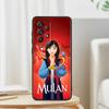 Аниме Девушка Мулан Крутой Для Samsung A53 A52 A33 A32 A51 A71 A21S A13 A73 A50 A22 A23 A03 A72 A54 A12 5G Черный TPU Чехол Для Телефона