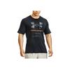 Under Armour Ua Big Logo Wordmark Print Crew Neck T-Shirt Men T-Shirts Black 1370729-001