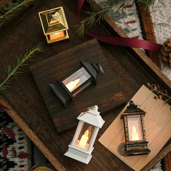 Светодиодный фонарь Ретро Без бликов Небьющийся стиль Энергосберегающий Питание от батареек Мерцающие светодиодные свечи