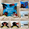 Милая наволочка P-Pingu, декоративные наволочки для дивана и гостиной, пыле- и клещезащитная, невидимая молния