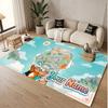 Custom Name Text Crystal Velvet Rug,Toca Boca Soft Plush Decorative Non Slip Floor Carpet