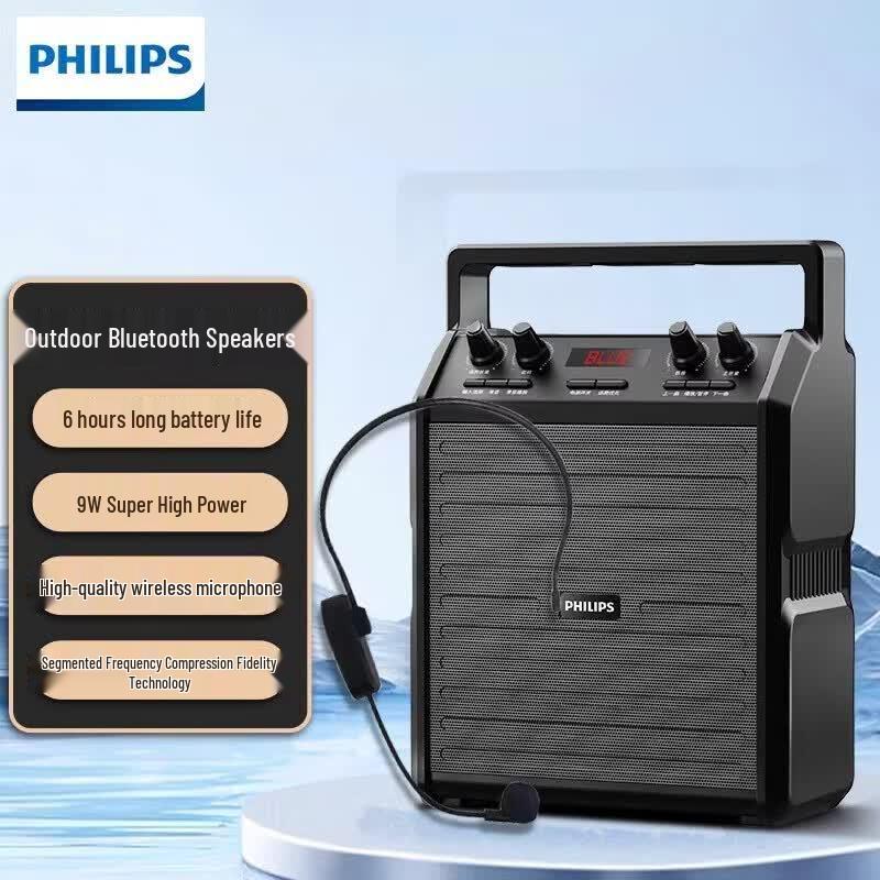 Philips Портативный уличный Bluetooth-динамик SD50X Комплект (Китайская версия)