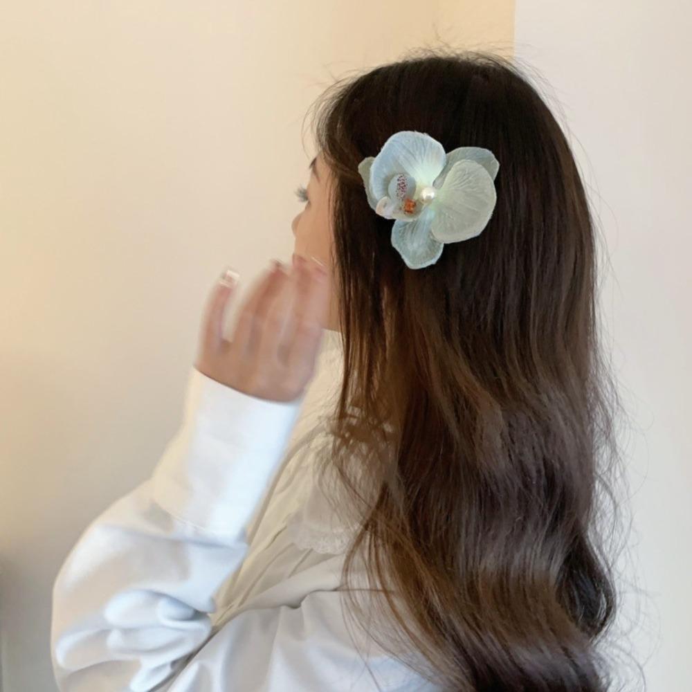 Chic Hair Grip Orchid Butterfly Hairpin Gift Flowers Hair Clips  Women