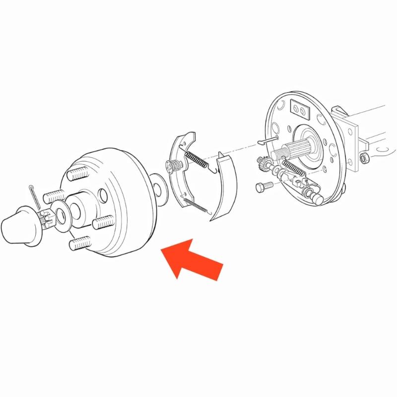 High Performances Golf Cart Brake Drum Durability Golf Cart Rear Brake Drum for Smooth Stopping and Enhances Safety