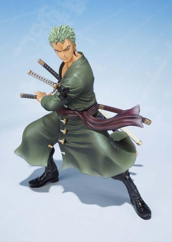 TAMASHII NATIONS Figuarts ZERO Roronoa Zoro Anniversary 125 мм окрашенная готовая фигурка - 5-й выпуск - приблизительно. АБС и ПВХ