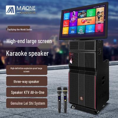 Портативная уличная KTV-акустическая система Manlong с 24-дюймовым экраном
