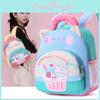 Мультяшный рюкзак для детей дошкольного возраста для мальчиков и девочек с удобными нейлоновыми лямками