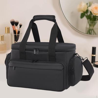 Дорожная косметичка с регулируемыми разделителями и карманами, практичный легкий футляр для хранения
