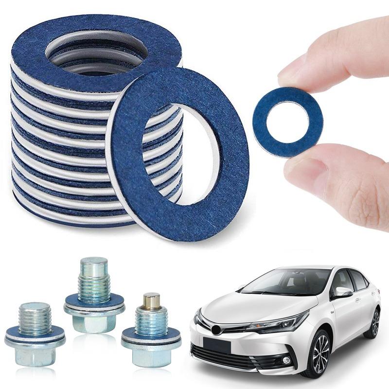 Threaded Oil Drain Pan Plug Gasket Assembly Kit For Toyota Aluminum Accessories Sealing Gasket Engine Parts Automotive Parts