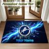Crystal Velvet Square Rug Custom NameMillwall FC Pattern Non Slip Home Floor Decor Rug