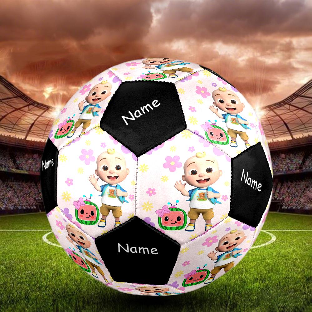 Custom Name Cocomelon Theme Size 5 Soccer Ball, Suitable for Both Indoor and Outdoor Matches, a Gift Suitable for Everyone.